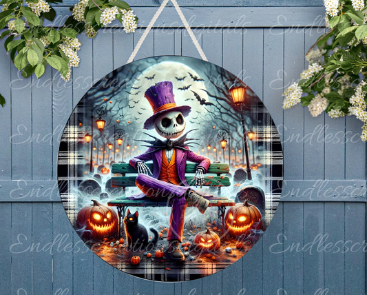 SCARY SKELETON BENCH EXCLUSIVE ROUND