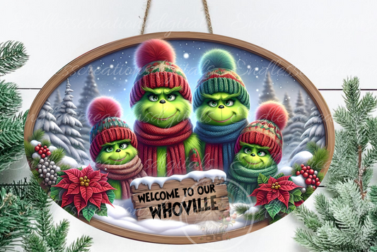 GREEN MONSTER OVAL FAMILY EXCLUSIVE DESIGN