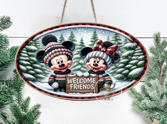 MR AND MRS MOUSE WELCOME EXCLUSIVE DESIGN