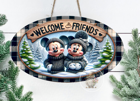 MR AND MRS MOUSE WELCOME EXCLUSIVE DESIGN