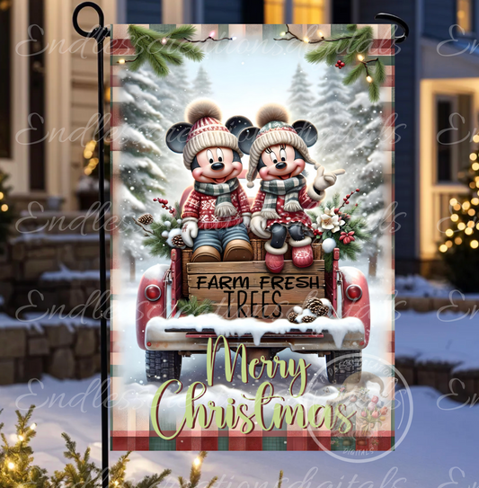 MR AND MRS MOUSE RED TRUCK EXCLUSIVE DESIGNS