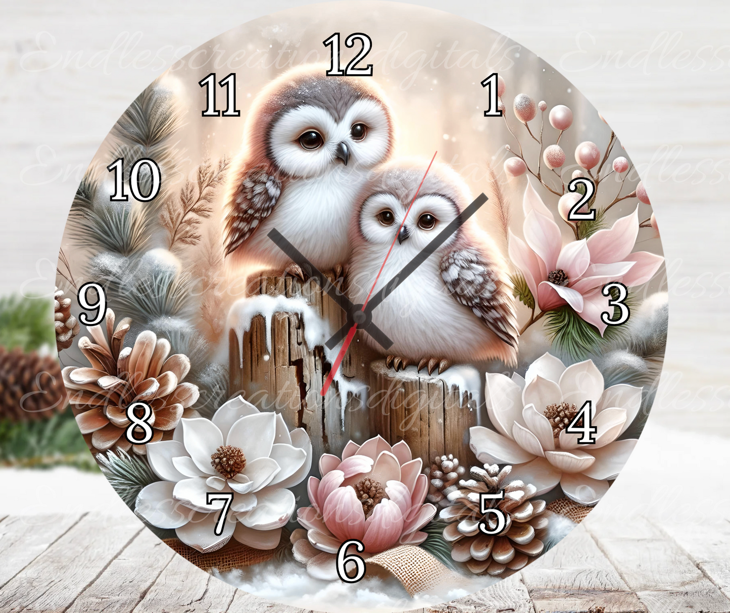ROSE GOLD WINTER OWLS BUNDLE OF 6
