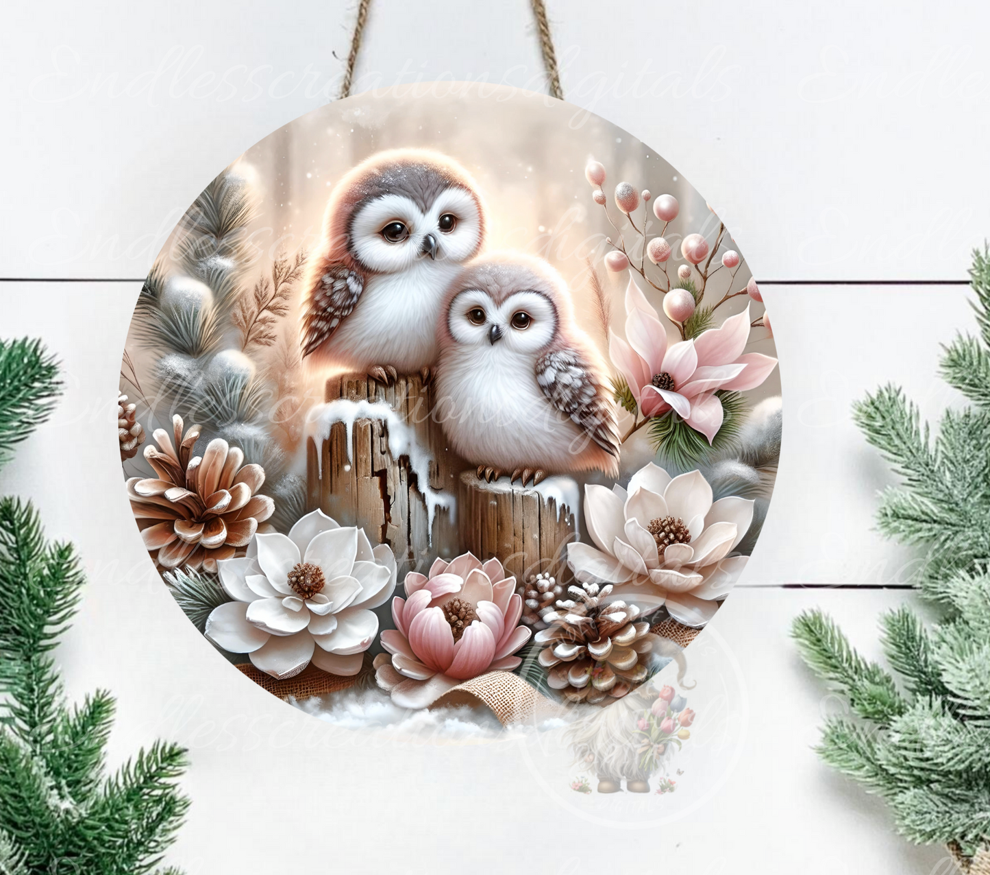 ROSE GOLD WINTER OWLS BUNDLE OF 6