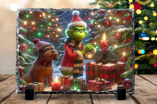 CUTE GREEN MONSTER AND DOG EXCLUSIVE DESIGNS