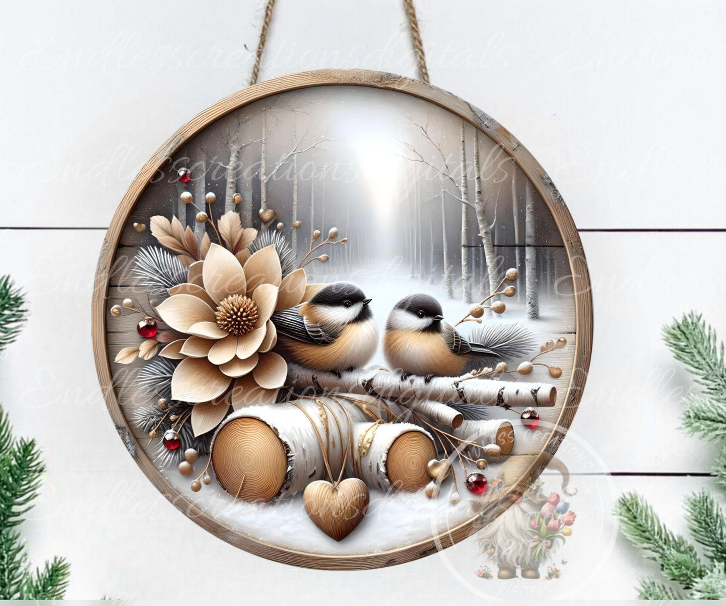 WINTER/VALENTINES LOVE CHICKADEES