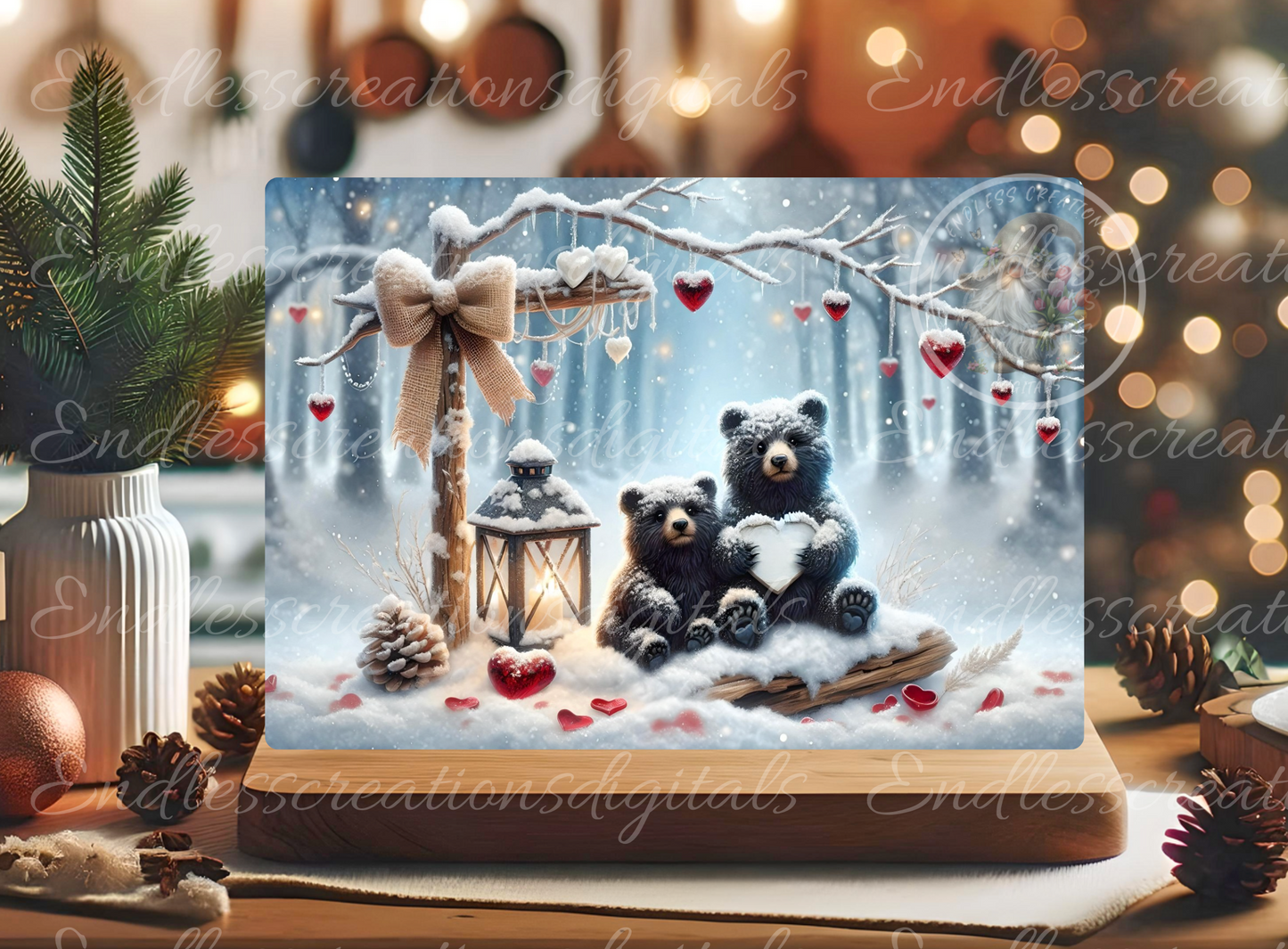 VALENTINES BLACK BEAR FOREVER COUPLE