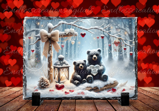 VALENTINES BLACK BEAR FOREVER COUPLE