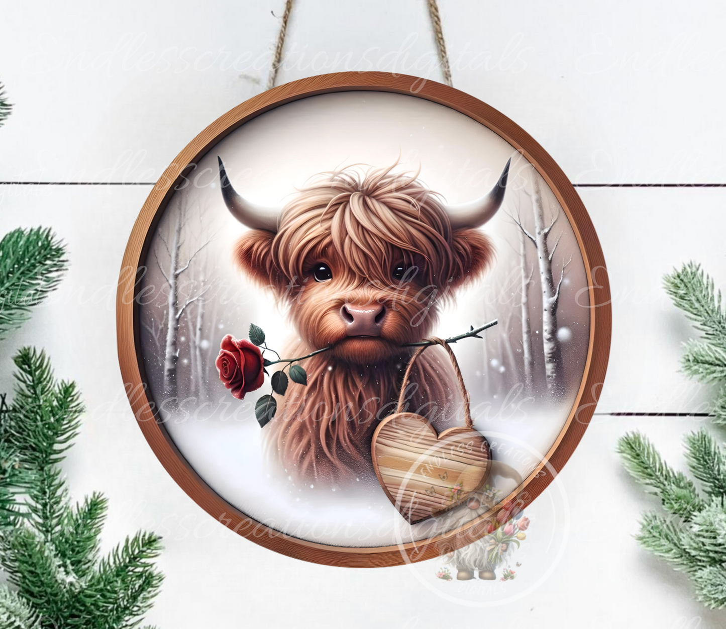 MY VALENTINES HIGHLAND COW