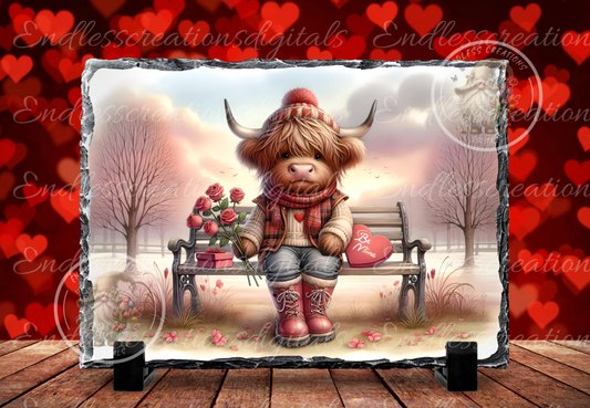 BE MY VALENTINE HIGHLAND COW DESIGN BUNDLE