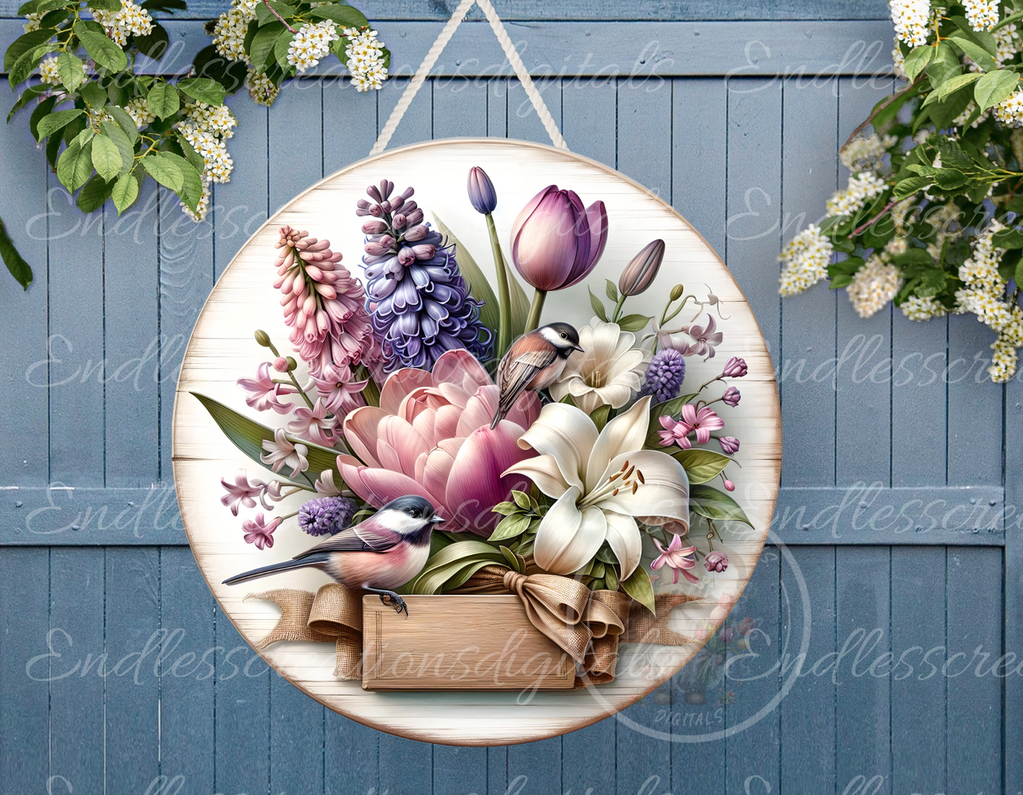 SPRING TIME FLORAL ROUND
