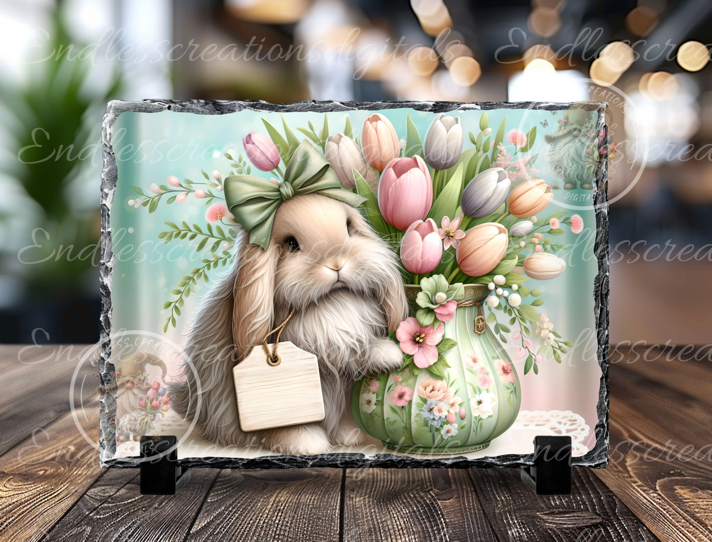 FLORAL HAPPY EASTER RECTANGLE