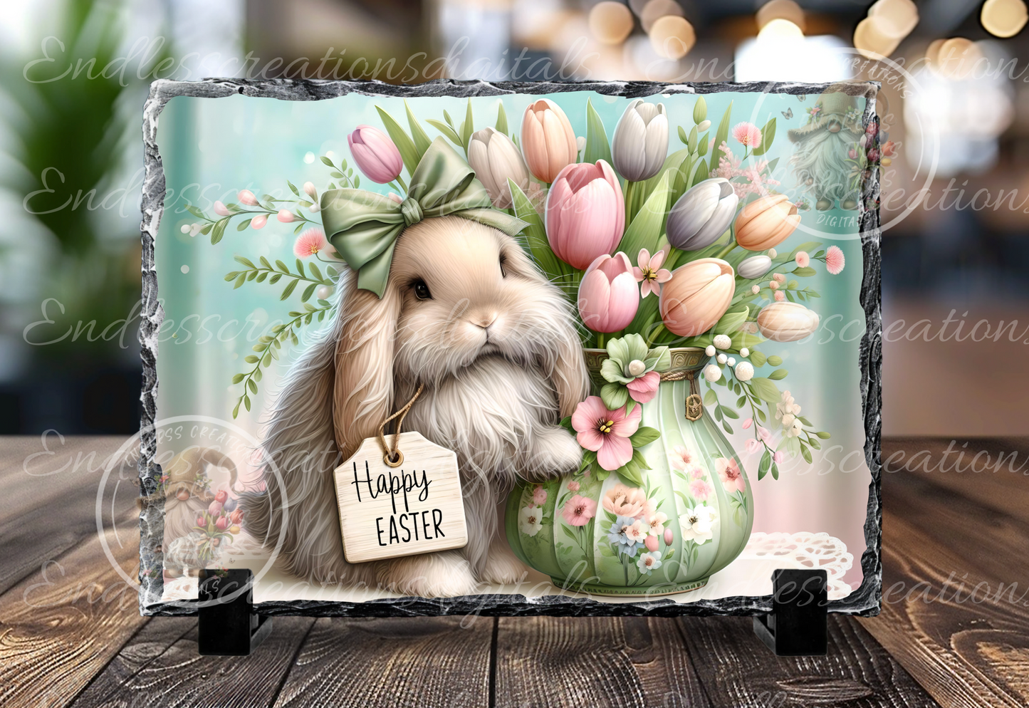 FLORAL HAPPY EASTER RECTANGLE