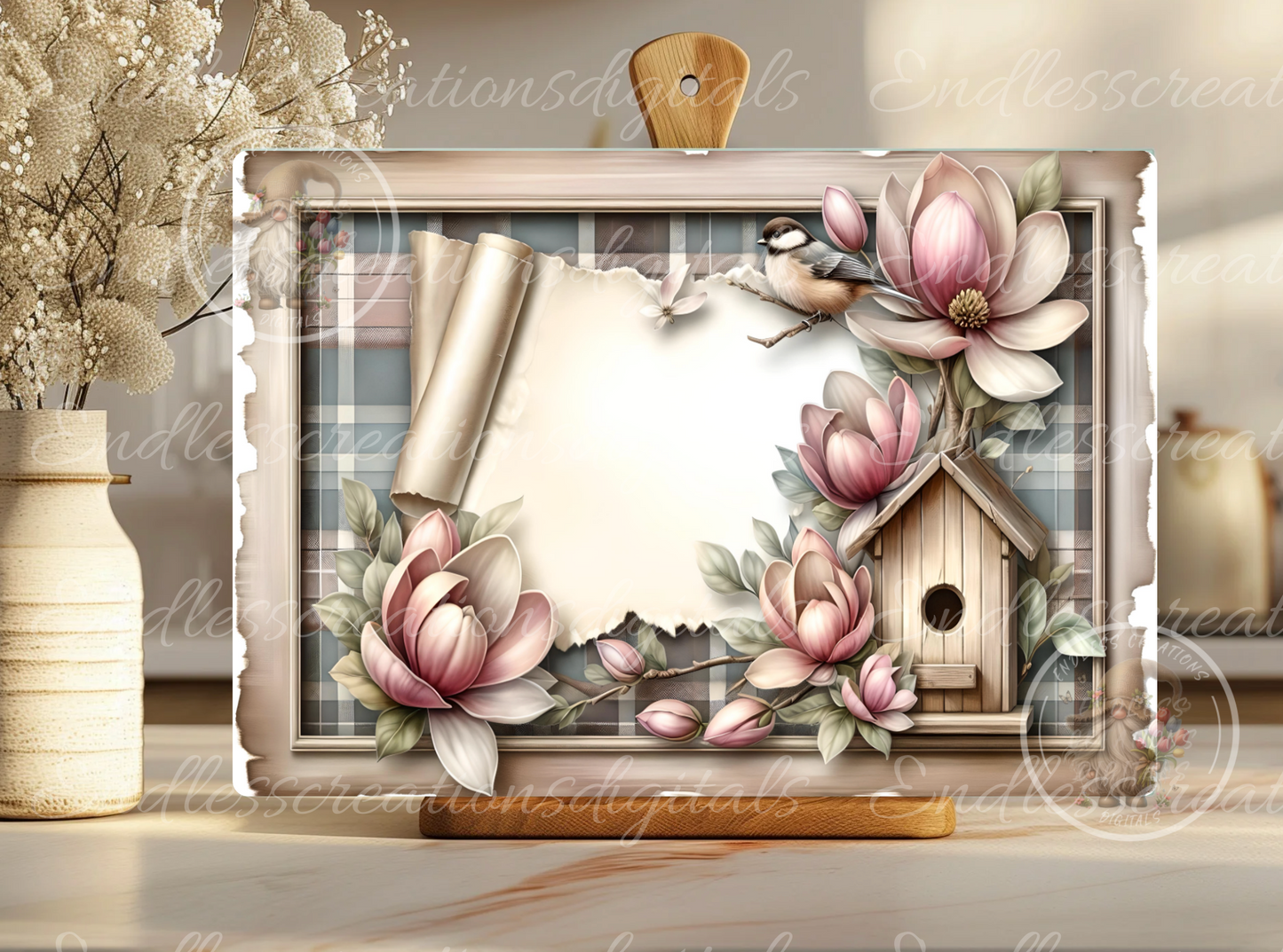 HOME SWEET HOME SPRING FLORAL RECTANGLE