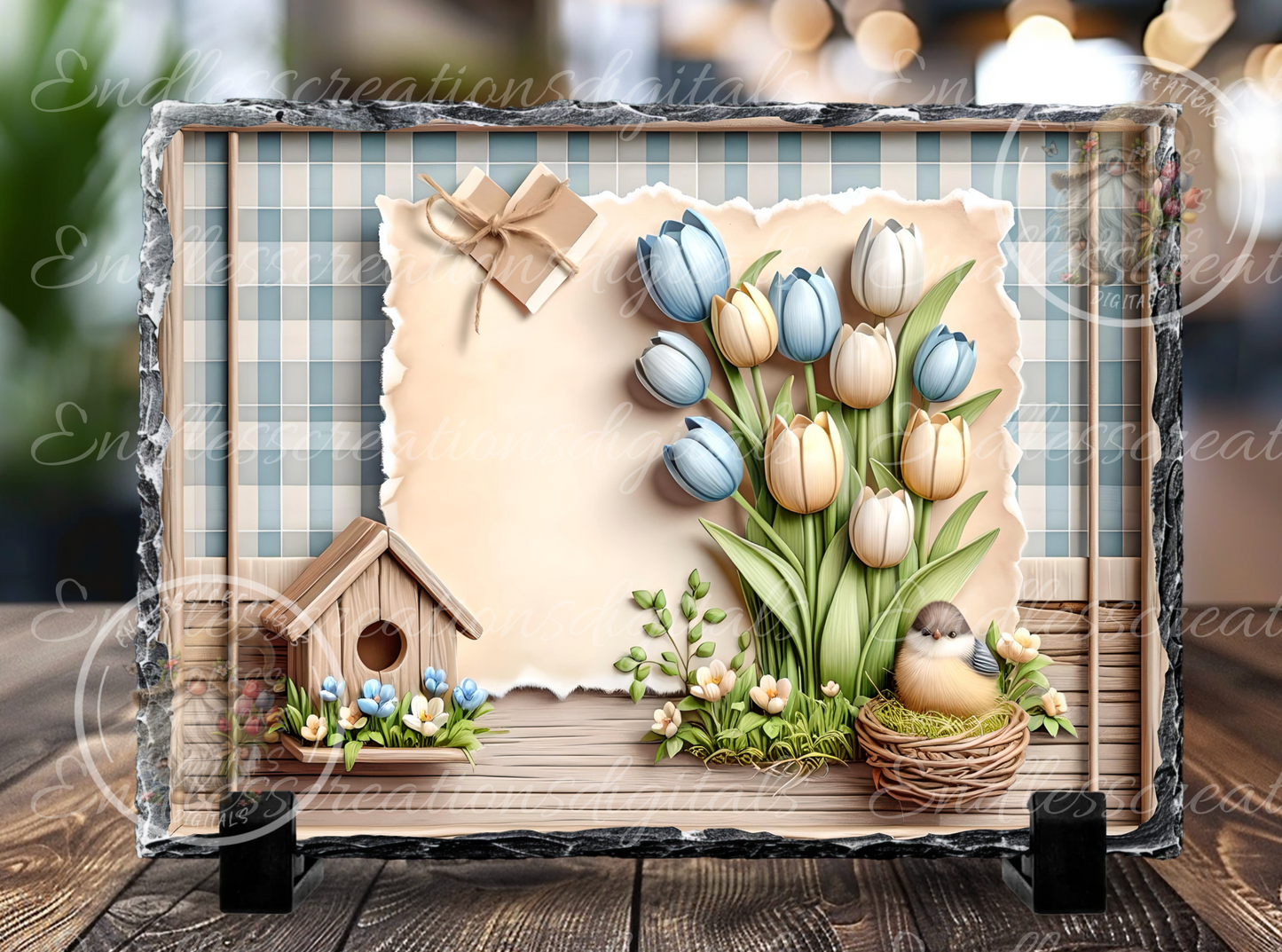 HOME SWEET HOME SPRING FLORAL RECTANGLE