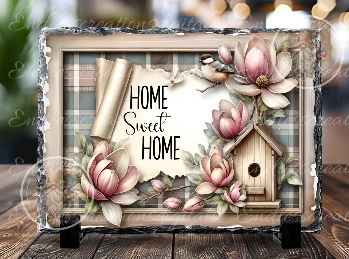 HOME SWEET HOME SPRING FLORAL RECTANGLE