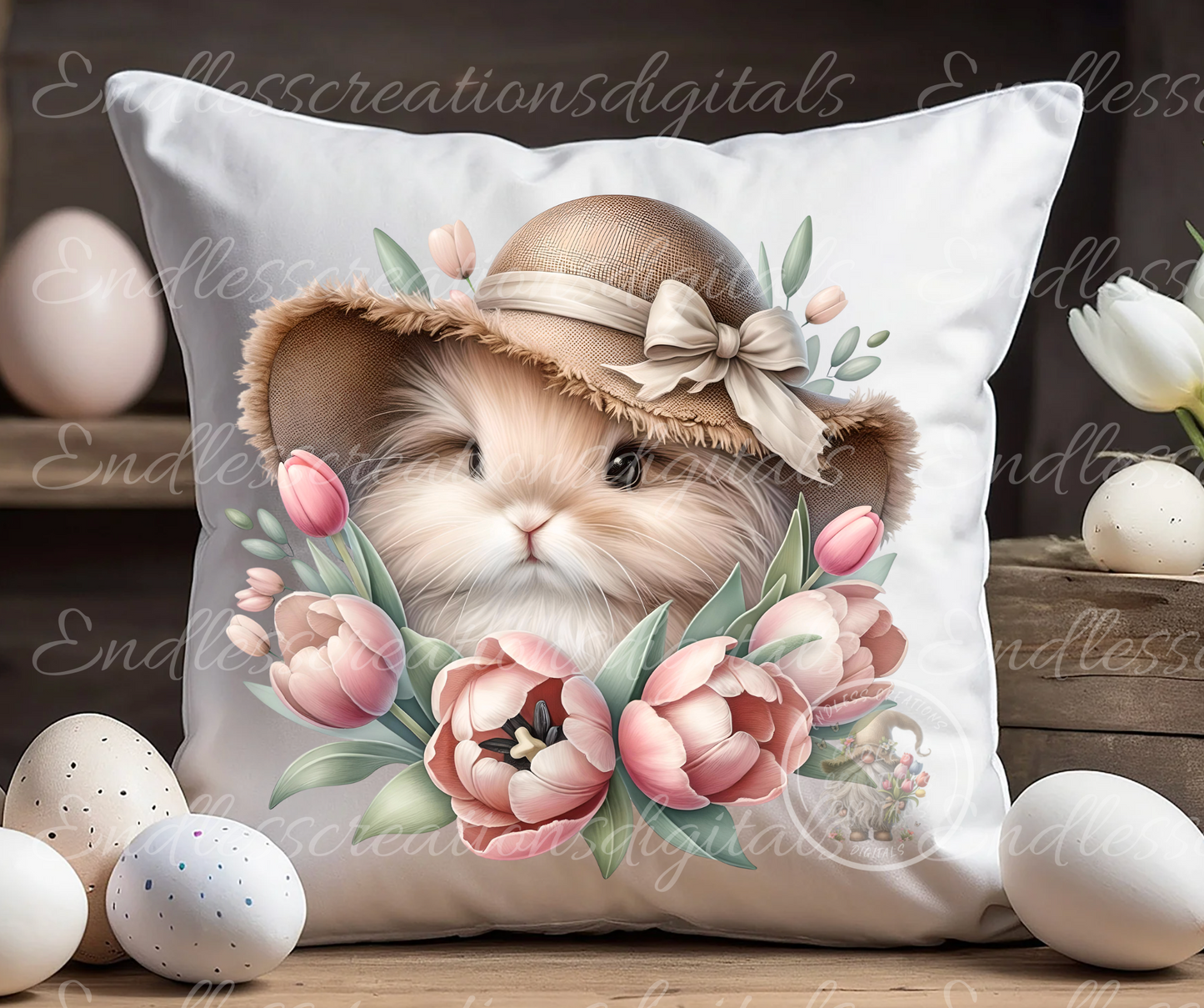 5 ADORABLE BUNNY SPRING TRANSPARENCIES