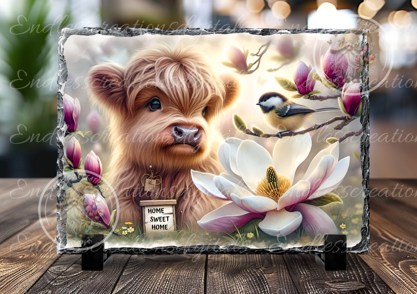 SPRING MAGNOLIAS BABY HIGHLAND RECTANGLE