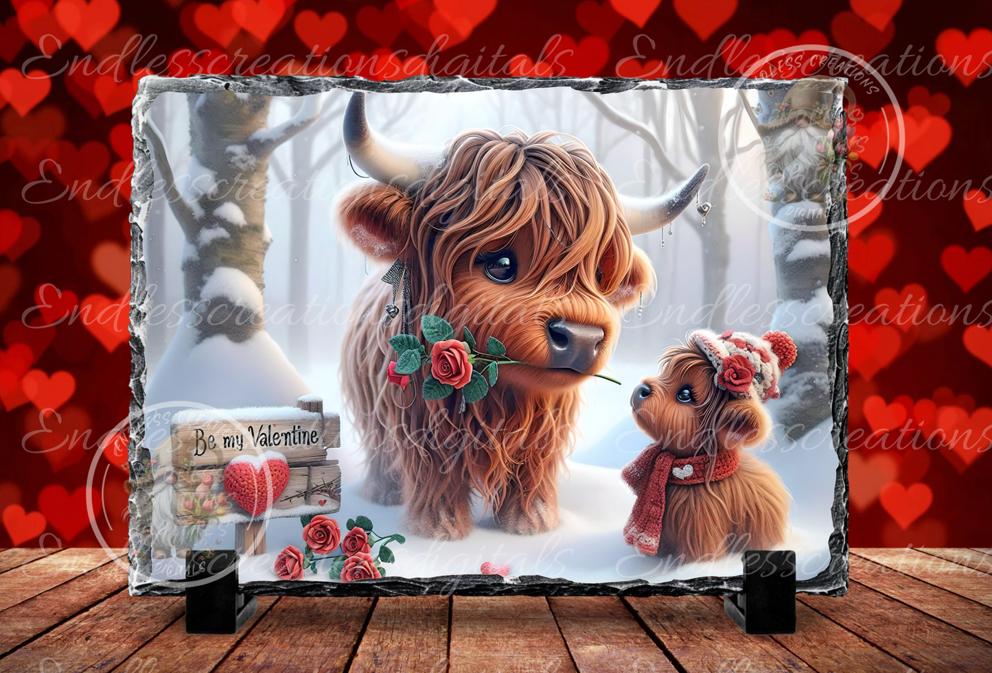 HIGHLAND COWS COUPLE VALENTINES