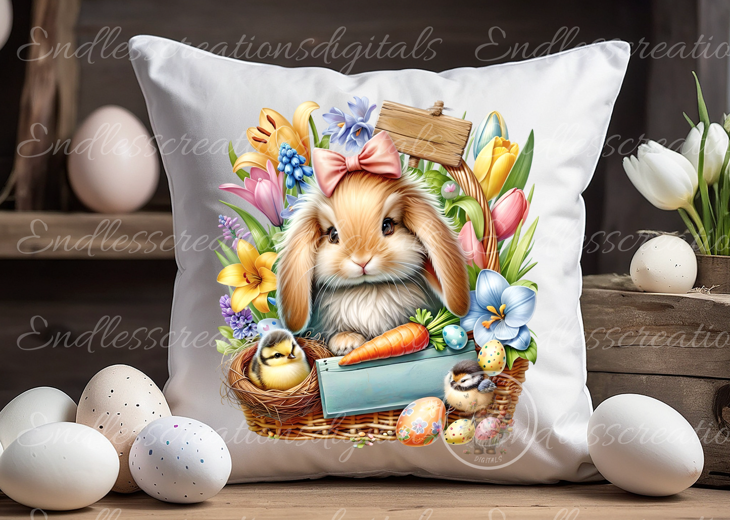 EASTER BUNNY TRANSPARENCIES BUNDLE OF 6