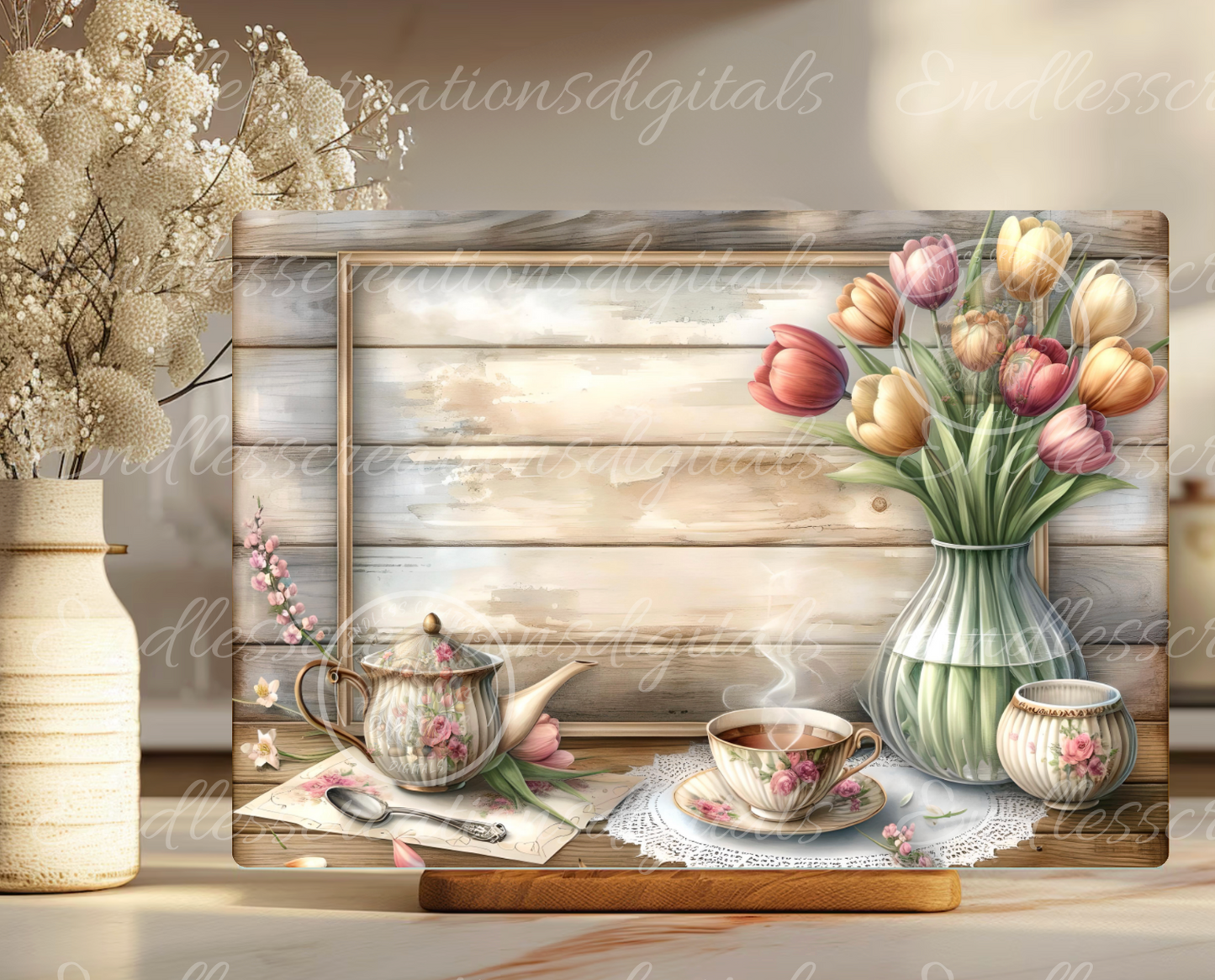MOMS KITCHEN SPRING FLORAL RECTANGLE