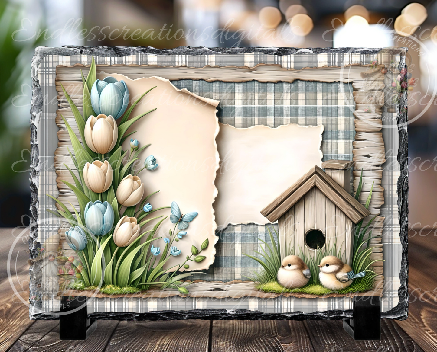 SPRING BLESSINGS FLORAL RECTANGLE