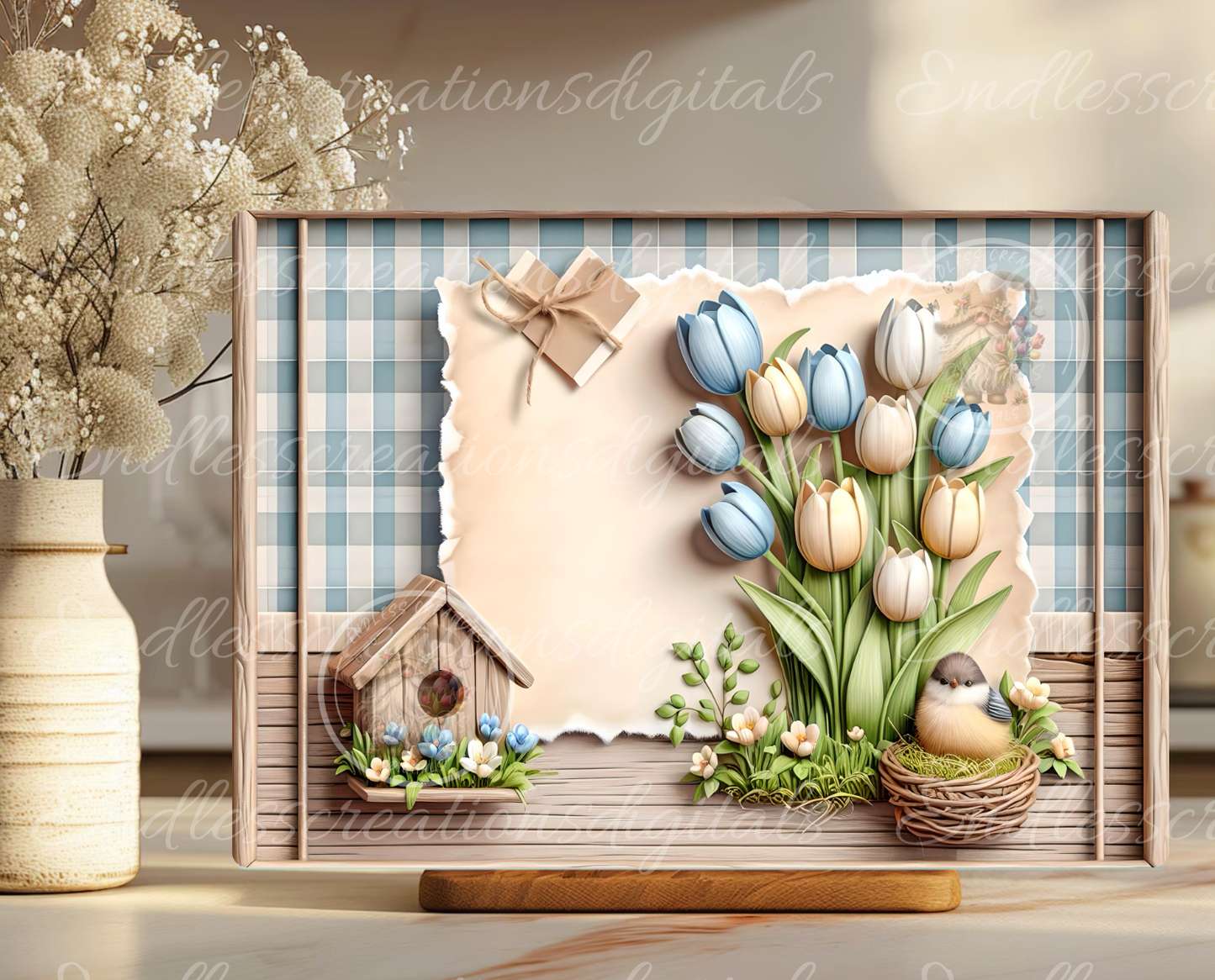HOME SWEET HOME SPRING FLORAL RECTANGLE