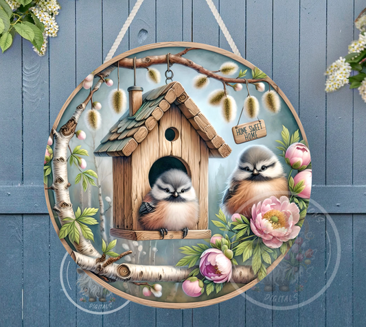 HOME SWEET HOME SPRING BIRDHOUSE
