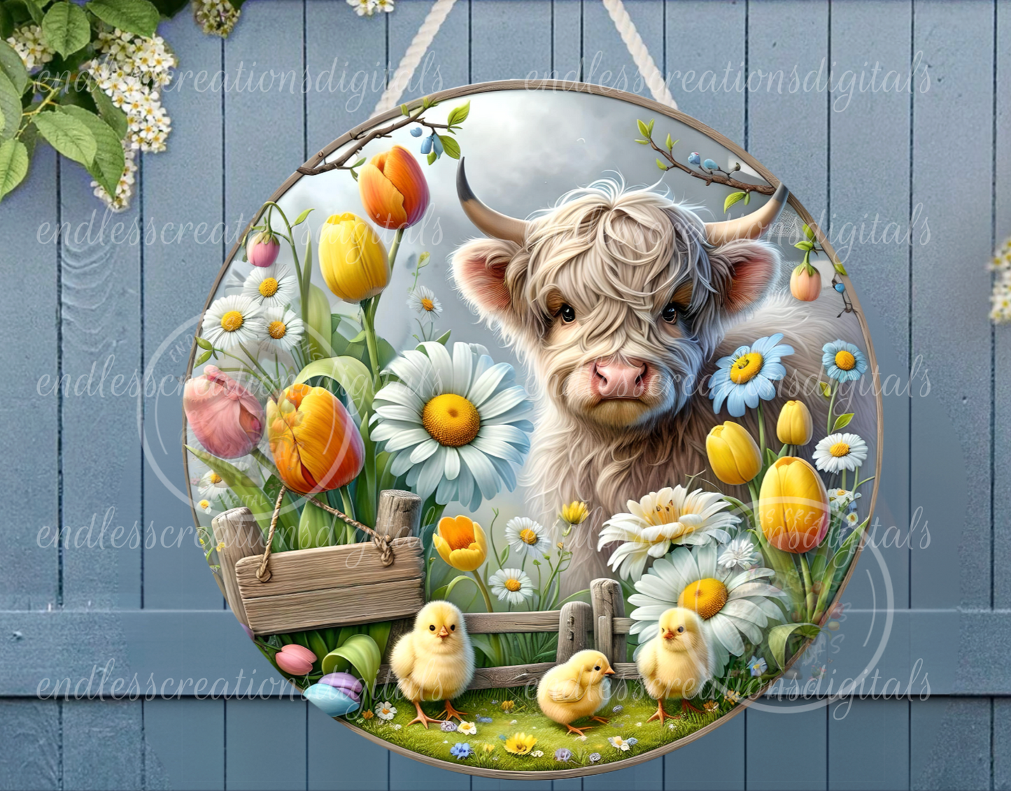WELCOME SPRING FLORAL HIGHLAND