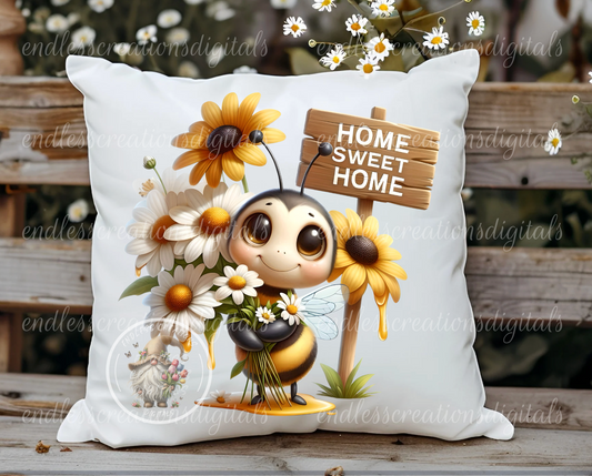 HOME SWEET HOME SUMMER BEE TRANSPARENCIES