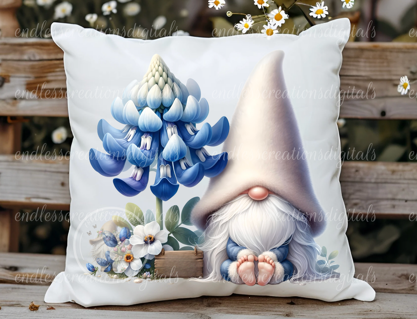 SPRING FLORAL GNOME TRANSPARENCIES