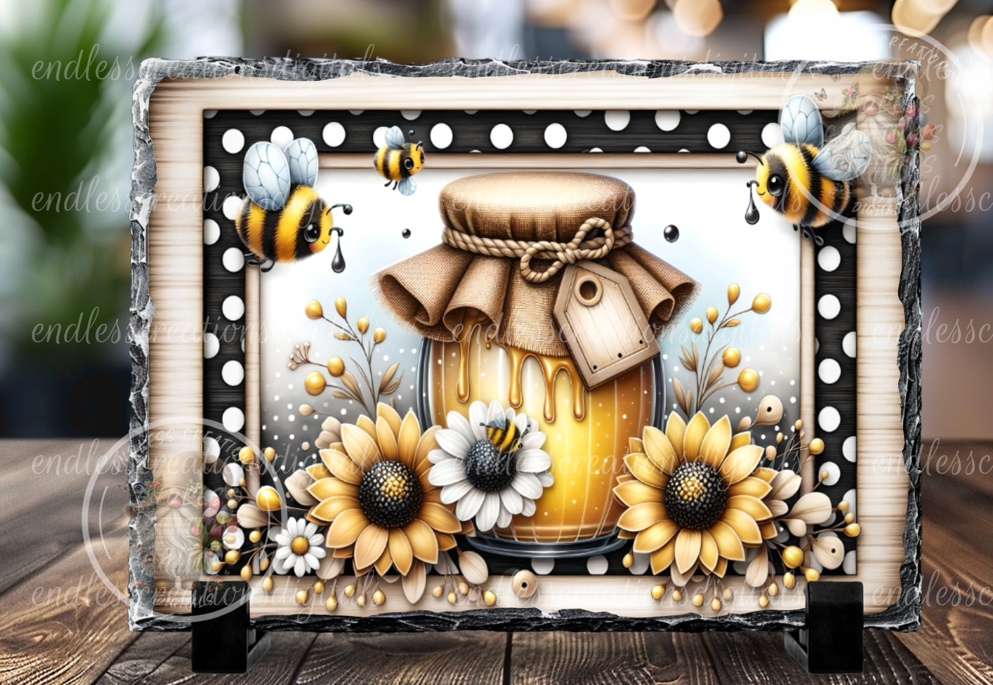 SUMMER HONEY BEE RECTANGLE