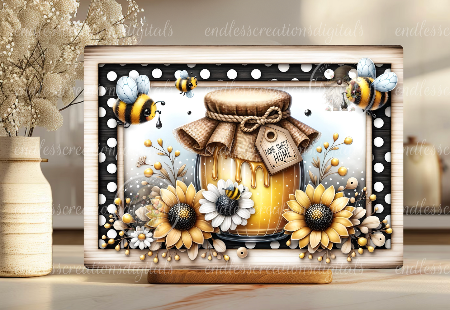 SUMMER HONEY BEE RECTANGLE