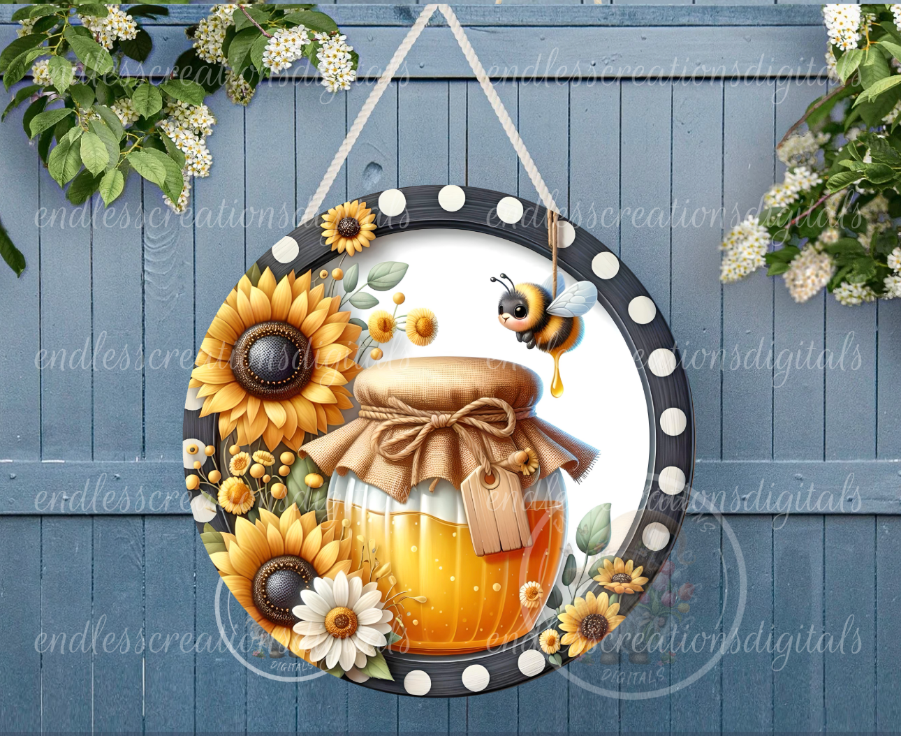ROUND SUMMER HONEY BEE