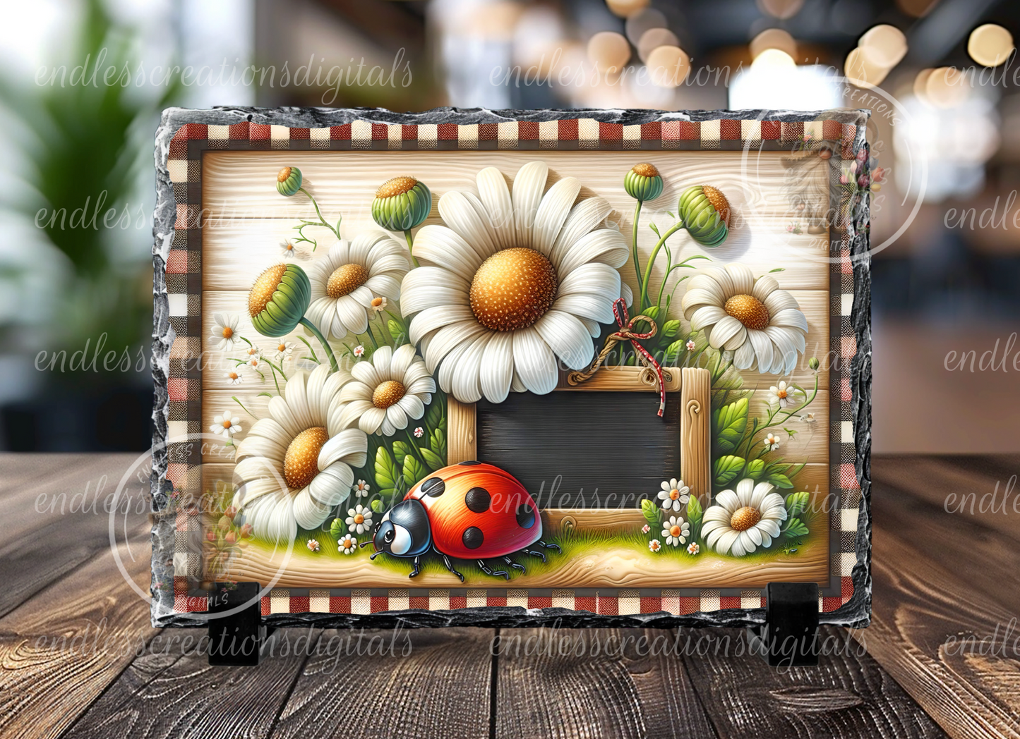 HOME SWEET HOME SUMMER LADY BUG RECTANGLE
