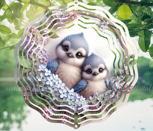 SPRING BABY BLUEJAYS FLORAL