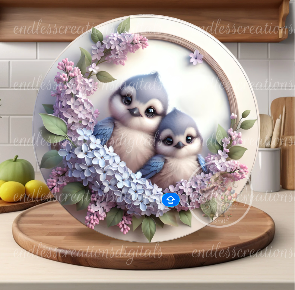 SPRING BABY BLUEJAYS FLORAL