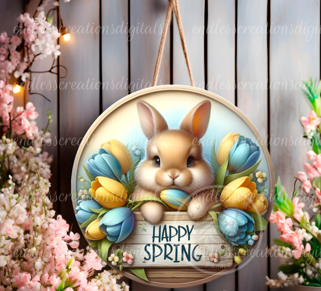 SPRING TUILIP BUNNY