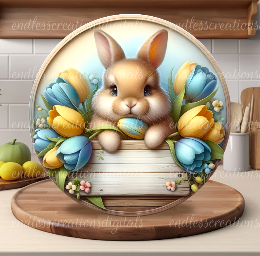 SPRING TUILIP BUNNY