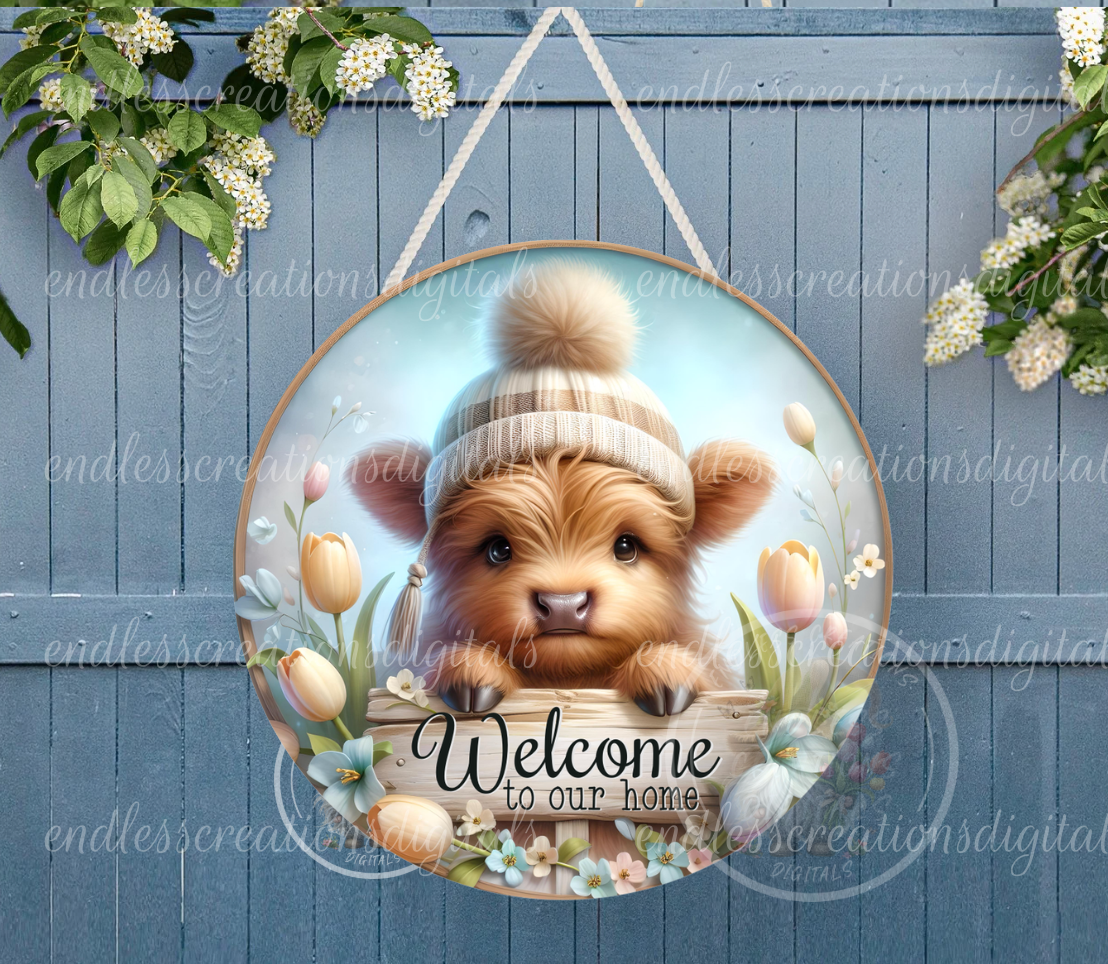TULIP HIGHLAND COW SPRING