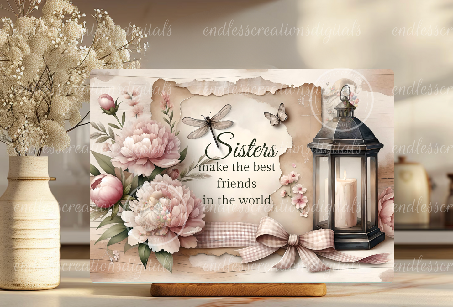 SISTERS FLORAL RECTANGLE
