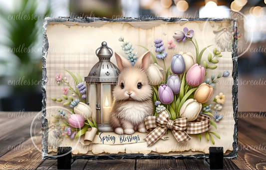 SPRING BLESSINGS FLORAL RECTANGLE
