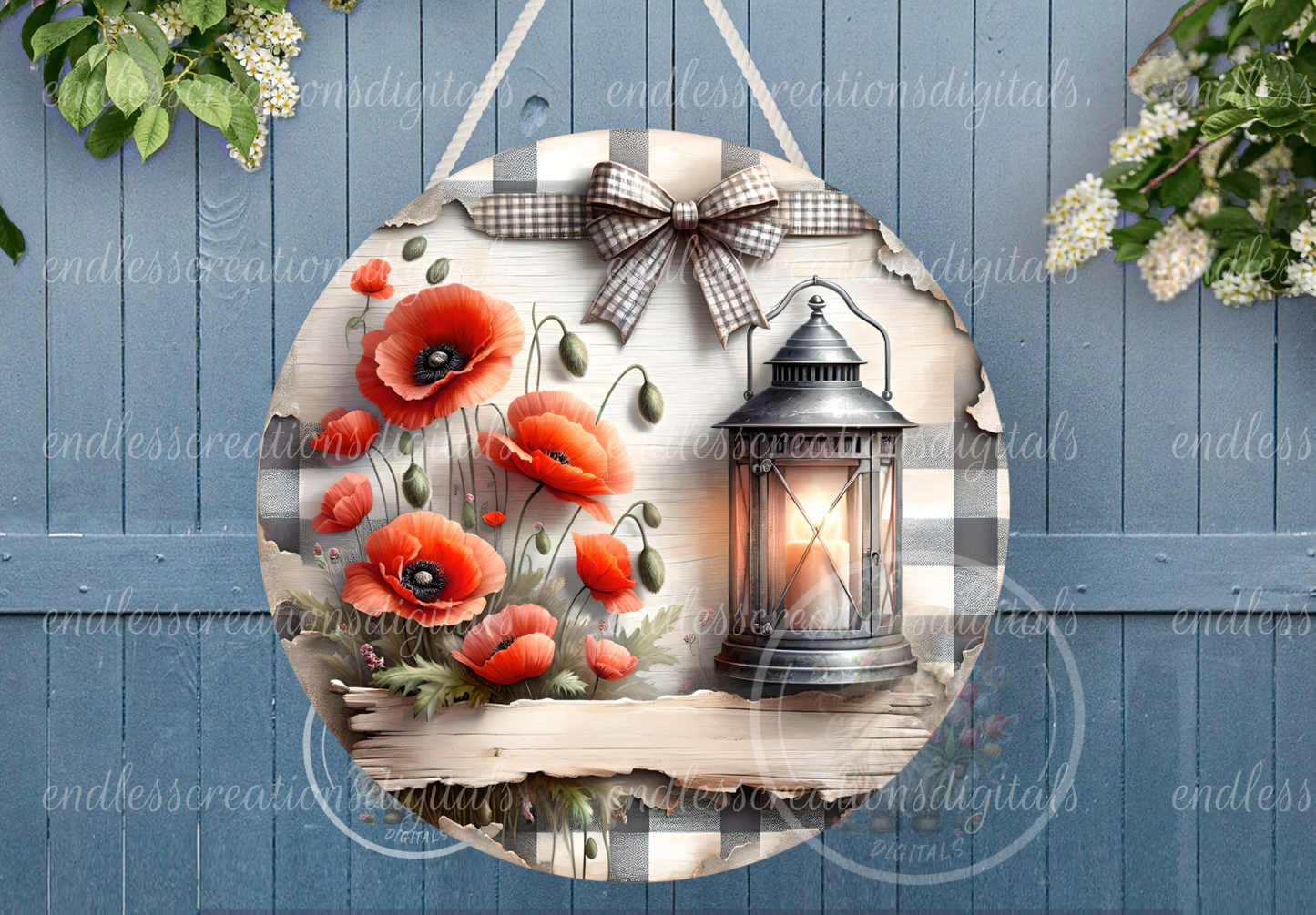 SUMMER ROUND POPPY HOME SWEET HOME