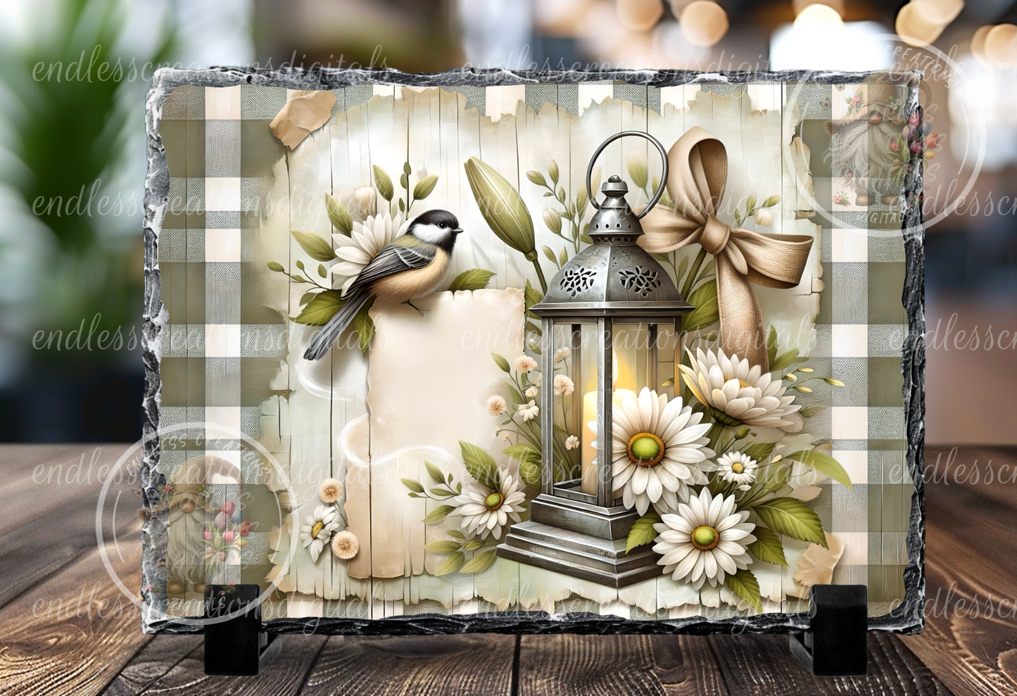 INSPIRATIONAL DAISY FLORAL RECTANGLE
