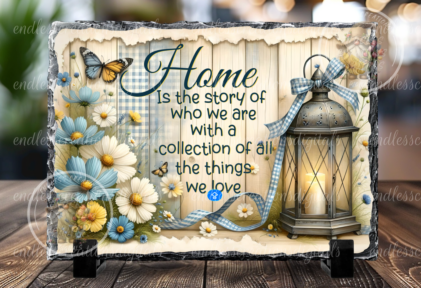 HOME FLORAL LANTERN