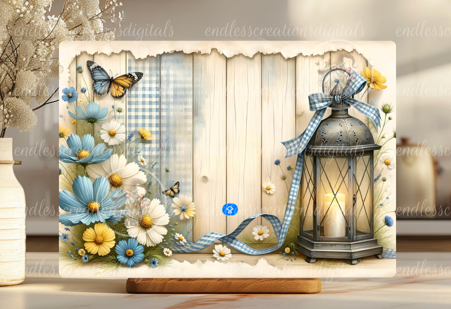 HOME FLORAL LANTERN