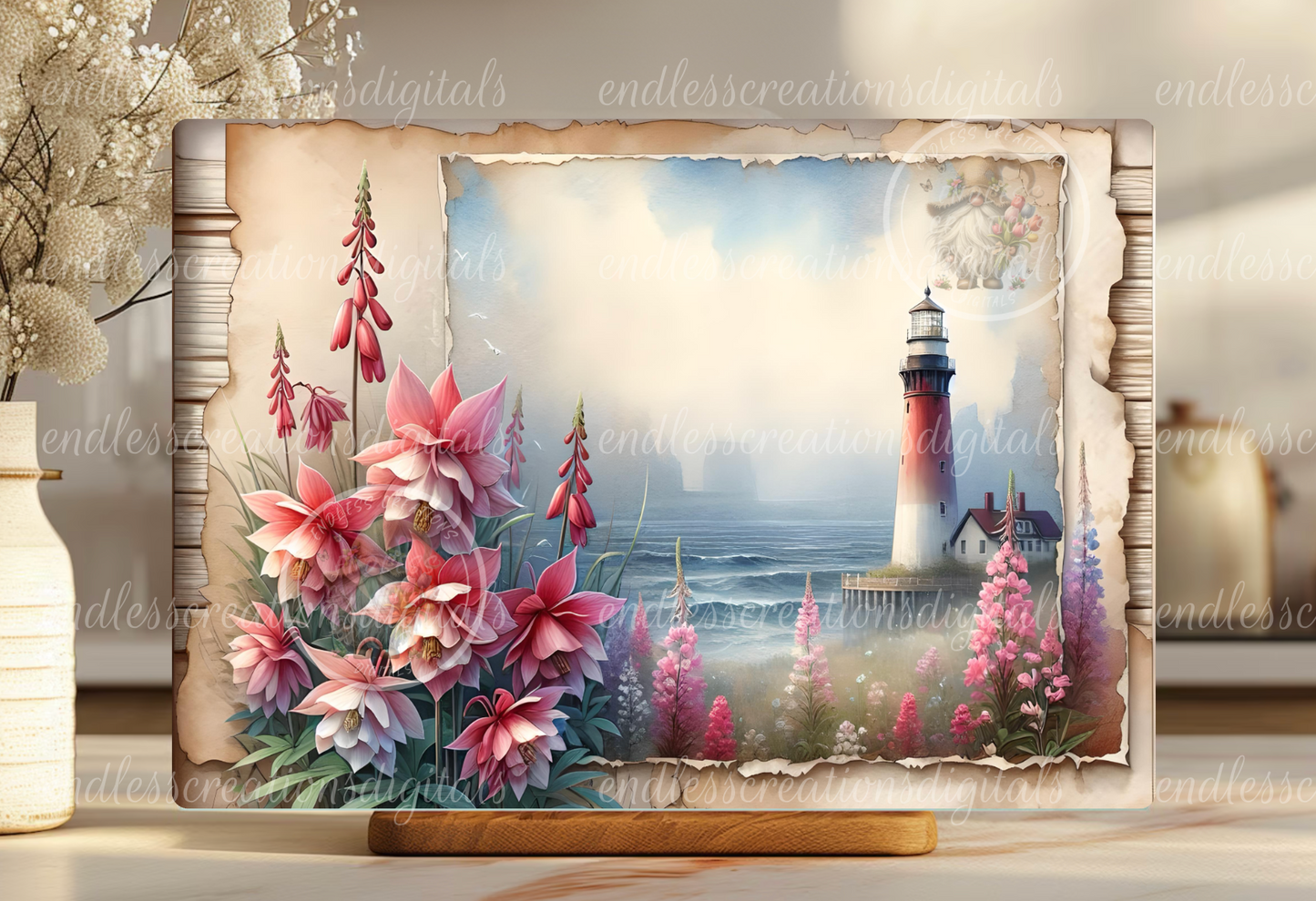 FLORAL COASTAL LIGHTHOUSE