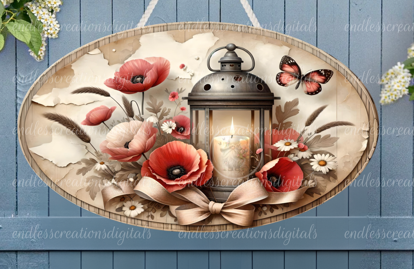 FLORAL POPPY LANTERN
