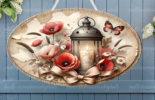 FLORAL POPPY LANTERN