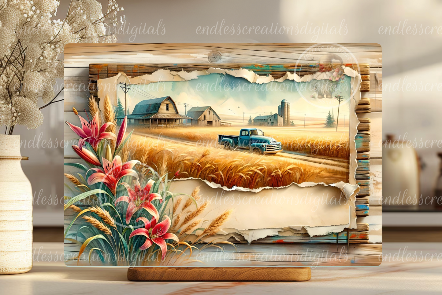 COUNTRY ROAD WHEAT FIELDS