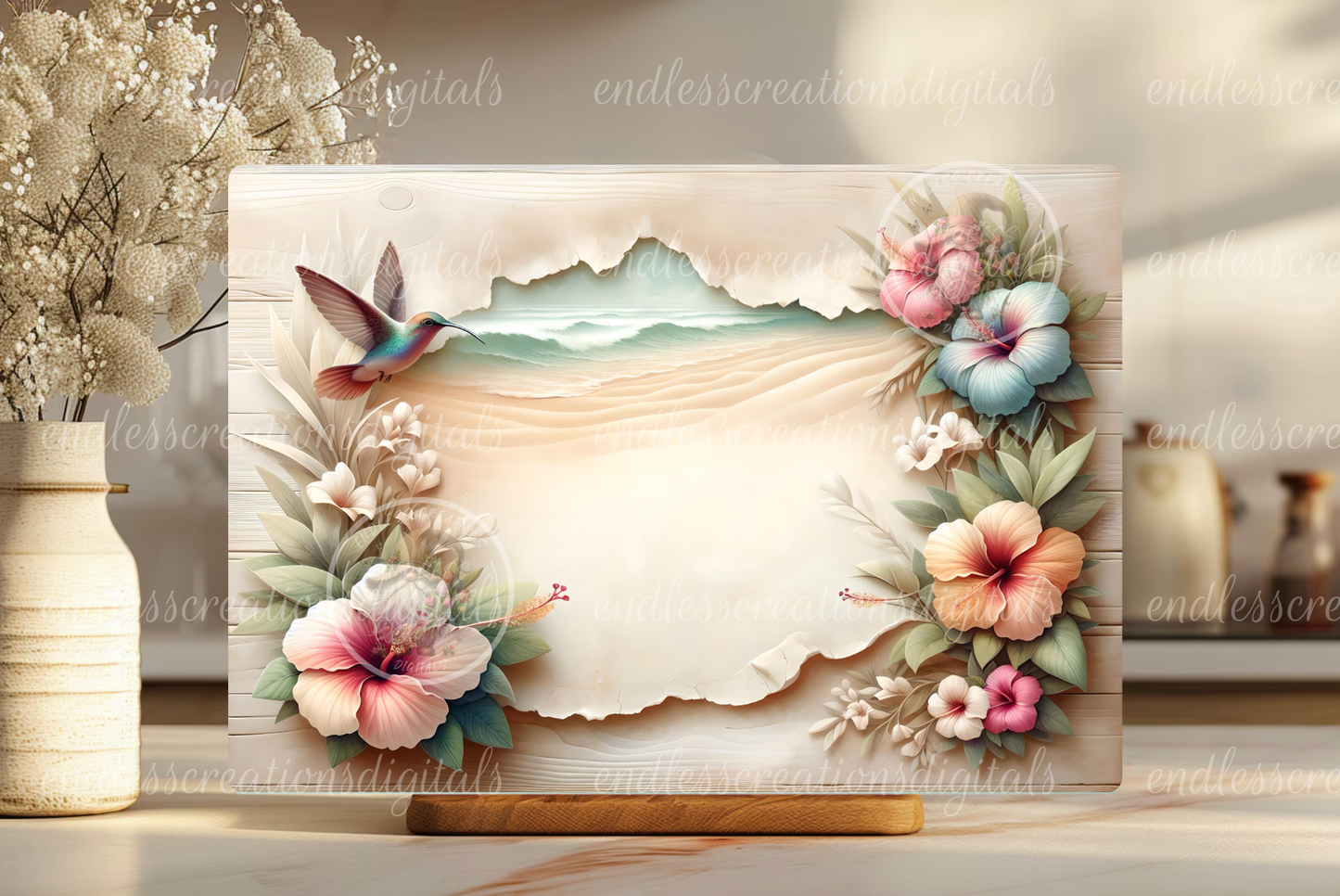 FLORAL TROPICAL BEACH